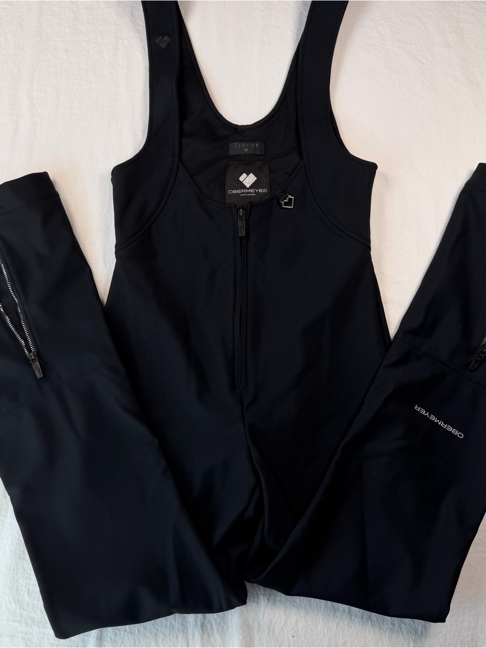 Obermeyer Women’s Snell OTB Softshell Ski Bib Pants 8 Black resort like new